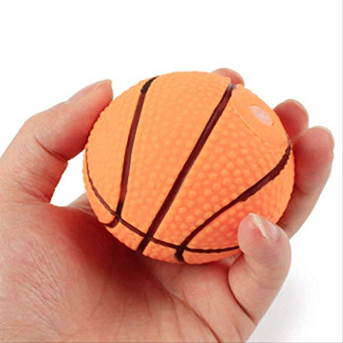 QZHYGE Pelota de Juguete para Mascotas para Mejorar la Inteligencia Vocal de Baloncesto de fútbol Teddy Que los Cachorros del Lado del Oso Pelota de Perro