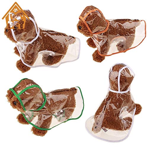 Raincoat El Impermeable Transparente for los pequeños Perros Lluvia Impermeable Capa del Juego del Perro casero Perro Golden Retriever Impermeable Capa de Lluvia del Poncho Ropa