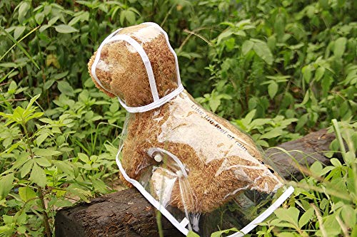 Raincoat El Impermeable Transparente for los pequeños Perros Lluvia Impermeable Capa del Juego del Perro casero Perro Golden Retriever Impermeable Capa de Lluvia del Poncho Ropa