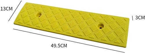 Rampa Ramps Step Mat, Umbral de umbral antideslizante para el hogar Pequeñas rampas Postales Portátiles (Color : Yellow)