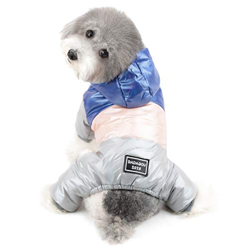 Ranphy Chaqueta de Forro Polar Impermeable para Perro con Capucha, Abrigo para niños y niñas, Ropa de Invierno, cálida, Acolchada, con Capucha, Cortavientos, para Ropa de Clima