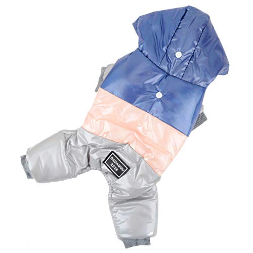 Ranphy Chaqueta de Forro Polar Impermeable para Perro con Capucha, Abrigo para niños y niñas, Ropa de Invierno, cálida, Acolchada, con Capucha, Cortavientos, para Ropa de Clima