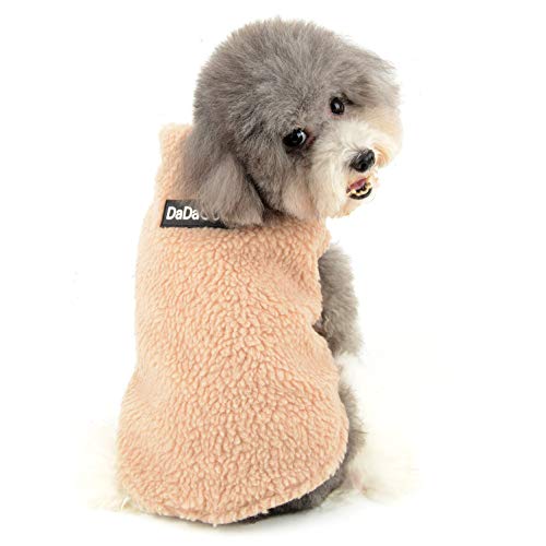 Ranphy Sherpa Fleece Ropa de Perro pequeño para niños niñas Invierno Cachorro Gato Abrigo Suave Chaleco Trajes cálido suéter Chihuahua Yorkshire Terrier Parka Ropa Linda Halloween Navidad Ropa