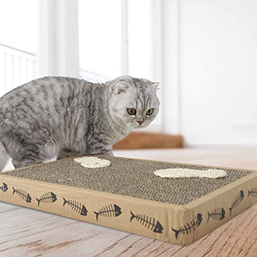 Rascador Gatos Cartón Pack 2 Unidades Protector Arañazos Accesorios Alfombra | Único y Elegante Juguetes Cama Caja Arena Uñas Regalo Original