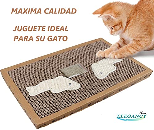 Rascador Gatos Cartón Pack 2 Unidades Protector Arañazos Accesorios Alfombra | Único y Elegante Juguetes Cama Caja Arena Uñas Regalo Original