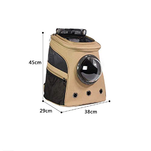 Raxinbang Camas de Perro Bolso Amarillo for Mascotas Bolsa Espacial Lienzo Grande Perro Gato Viaje al Aire Libre Mochila Transpirable cápsula cápsula Burbuja