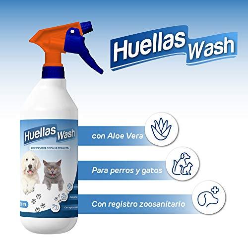 Rc Ocio Limpiador Patas de Perro y Gato Limpia Patas para Perros y Gastos no irritante con Aloe Vera cuida limpiapatas/Protector de Almohadillas (Formato 1Litro / 5 litros) (1 Litro)