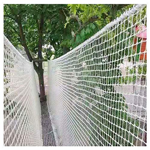 Red de Seguridad, Escalera Balcón Niño Juguetes Red de Protección Carga Red Anticaída Red Anti-Gato Jardín Planta Malla de Escalada Redes de Remolques Redes de Carga Espesor 6mm/Malla 5cm Blanco