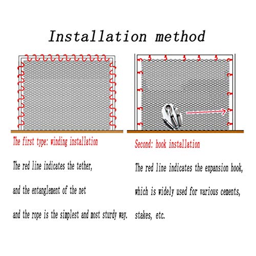 Red de Seguridad para Protección a Niños y Bebés Escaleras for Niños Cerca Del Balcón Red de Seguridad Red de Choque Decoración Color de Red Gato Red de Nylon Red de Mascotas Red Decorativa Pared Tech