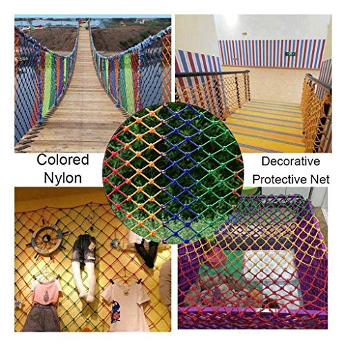 Red de Seguridad para Protección a Niños y Bebés Valla Infantil Red Anticaída Protección Red Protección de Escaleras Red Balcón Decoración Red Gato Nylon Cuerda Red Mascota Red Decoración de Pared Red