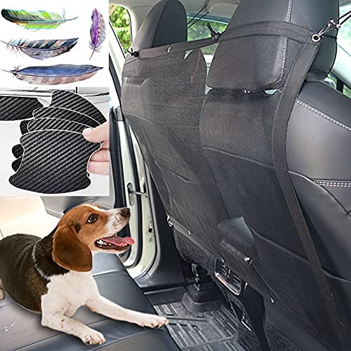 Red divisora de malla para perro con cuerda de ajuste Mascota Perro Red Rejilla Auto Asiento Trasero Cubierta Protectora De Coche Malla Red Barrera