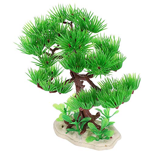 Regalo de Verano Pino Artificial de plástico para Acuario, Adorno Vegetal para Acuario, árbol para Acuario(Jungle Nao Pine)