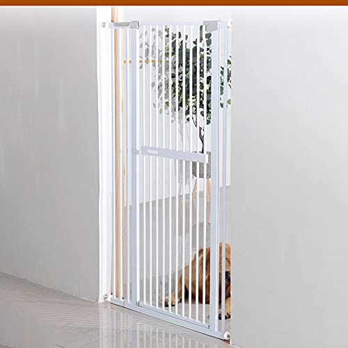 Retractable Stair Gate -Stair Gates for Dogs Extra Tall Dog Gate 76-82cm Wide 151cm Extra Tall | Unique 90° Two Way Open/Stay Door Auto Close Function (Suitable for 182)