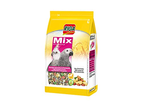 Riga Menú Mix Fuga erei para Grandes Loros, 1er Pack (1 x 2 kg)