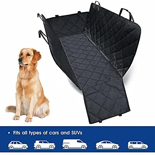 Riloer Forro de Carga para Perros SUV, Funda Protectora Impermeable para Mascotas Funda para Asiento de Perro SUV con Protector de Solapa de Parachoques, Universal