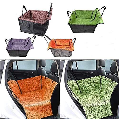 Riloer Funda para asiento de coche para mascotas, perros, gatos, SUV, camión, forro Oxford impermeable