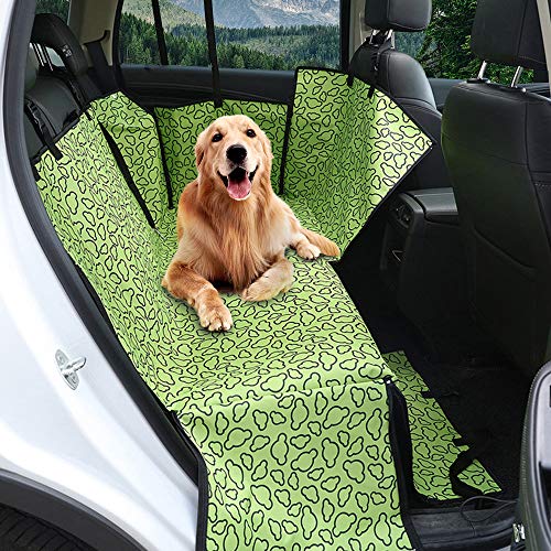 Riloer Funda para asiento de coche para mascotas, perros, gatos, SUV, camión, forro Oxford impermeable