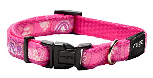 Rogz Jellybean - Collar para Disfraz, pequeño, diseño de Pata Rosa