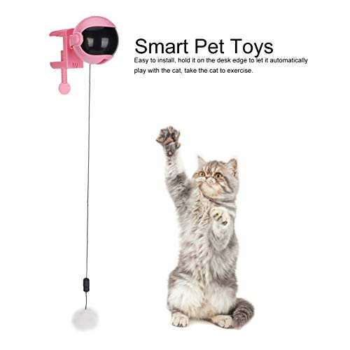 ROMACK Juguetes Inteligentes para Mascotas Bola de Juguete Desmontable para Gatos Bola de elevación automática PRT para Gatos y Perros Rosa Cultiva una Buena relación Entre los Gatos y tú(Rosado)