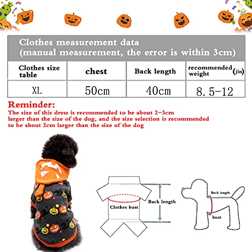 Ropa de Perro Halloween, Disfraz De Mascota De Halloween, Traje de Perro de Calabaza Naranja, Perros Disfraces de Cosplay, Disfraz de Pelota para Fiestas (Disfraz De Calabaza para Perro, XL)