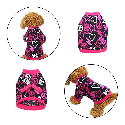 Ropa para mascotas estilo graffiti invierno abrigo polar polar ropa caliente para clima frío caminar deportes al aire libre tamaño XS