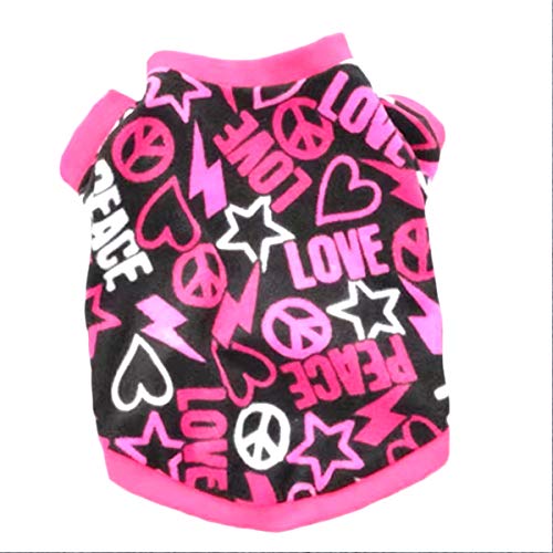 Ropa para mascotas estilo graffiti invierno abrigo polar polar ropa caliente para clima frío caminar deportes al aire libre tamaño XS