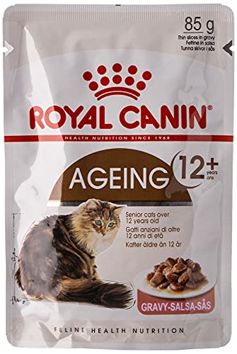 ROYAL CANIN Ageing +12 Comida para Gatos - Paquete de 12 x 85 gr - Total: 1020 gr