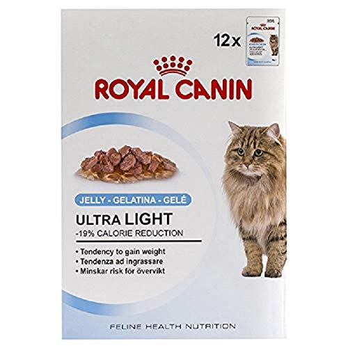 ROYAL CANIN Ultra Light, Comida para Gatos - Paquete de 12 x 85 gr - Total: 1020 gr