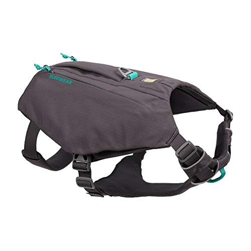 Ruffwear, Arnés para Perro con Bolsillos, Ideal para Pasear o Practicar Senderismo, Antitirones, Perros Medianos, Arnés Switchbak, Color Gris Granito