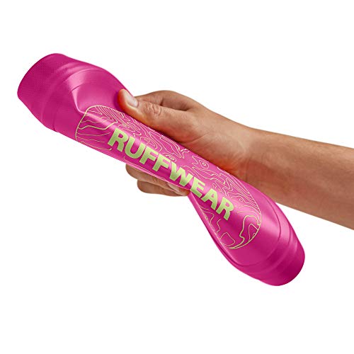 RUFFWEAR Disco Volador de Juguete para Perros Camp Flyer, Frisbee de Goma para Perros - Rosa Pitaya