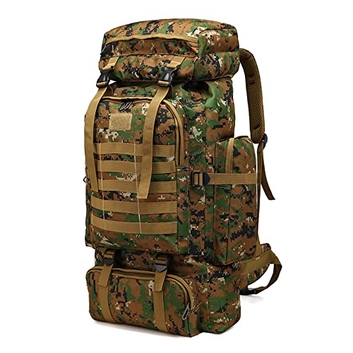 Ruiqas Impermeable Camo Daypack Gran Viaje Camping Senderismo Mochila Paquete de Montañismo Al Aire Libre Bolsa de Equipaje para Adultos