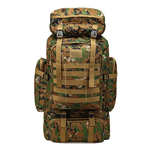 Ruiqas Impermeable Camo Daypack Gran Viaje Camping Senderismo Mochila Paquete de Montañismo Al Aire Libre Bolsa de Equipaje para Adultos