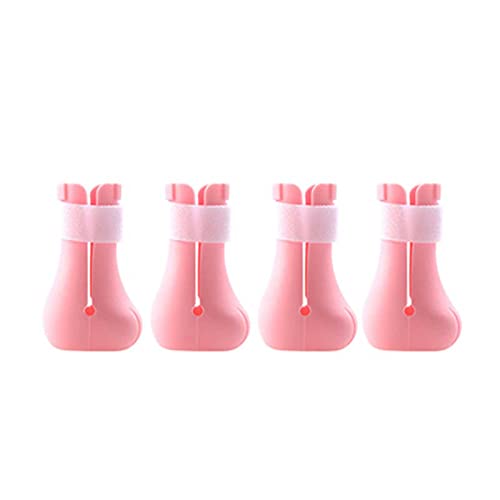 Runsmooth Botines De Baño para Gatos Botas Anti-arañazos Zapatos De Gato De Silicona Fundas De Goma para Uñas para Gatos Botas Protectoras De Pata De Gato para El Afeitado De Baño En Casa (Rosa)