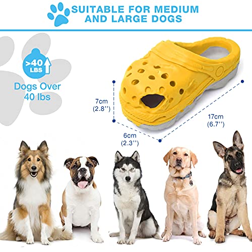 Ryoizen Juguetes para perros, juguetes para el cuidado dental de perros, pelotas de mascotas, zapatillas de goma natural, juguetes para perros, juguetes para perros grandes y pequeños