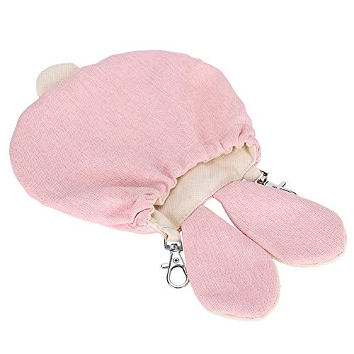 Saco de Dormir para Mascotas pequeñas, casa de hábitat con Nido de algodón para Mascotas pequeñas, Forma de Oreja de Conejo Bonita, Cama Colgante para Animales, casa para hámsteres, Chinchilla(L)