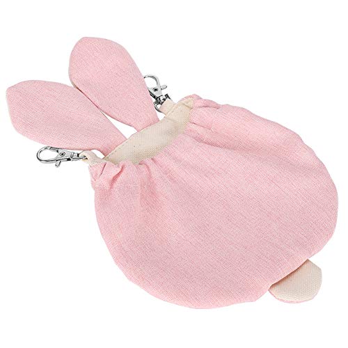 Saco de Dormir para Mascotas pequeñas, casa de hábitat con Nido de algodón para Mascotas pequeñas, Forma de Oreja de Conejo Bonita, Cama Colgante para Animales, casa para hámsteres, Chinchilla(L)