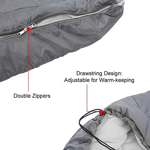 Saco de dormir para perros EASJOY, impermeable, cálida, portátil, Cama Perro Ortopédica con bolsa de almacenamiento, para interior y exterior, camping, senderismo, mochila (43.3''L x 27.6''W)