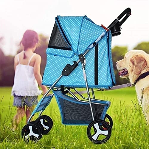 SADWF Cochecito de Bebé Cochecito para Mascotas Portátil Y Ligero para Perros/Gatos Pequeños, Medianos, 3 en 1 Cochecito para Perros Barato/Maleta para Mascotas/Cuna para Asiento de Coche