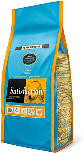 Satisfaction puppy mini 15 kg - para cachorros de razas pequeñas (de 1,5 a 10 Kg de peso adulto)