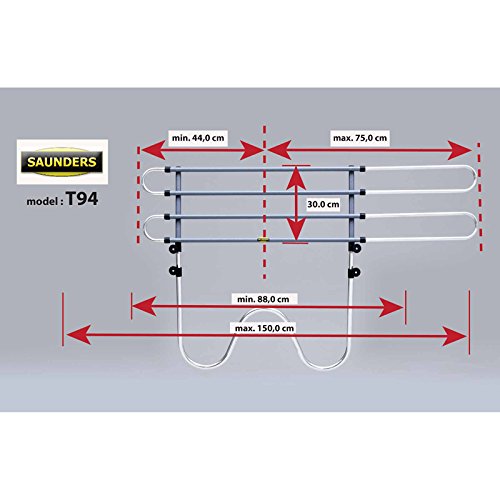 Saunders – Rejilla de Seguridad Equipaje Rejilla Tube Citroën C4 Picasso 2007 – 2013