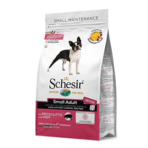 Schesir - Alimento de Mantenimiento para Perros pequeños,Sabor jamónKg2.