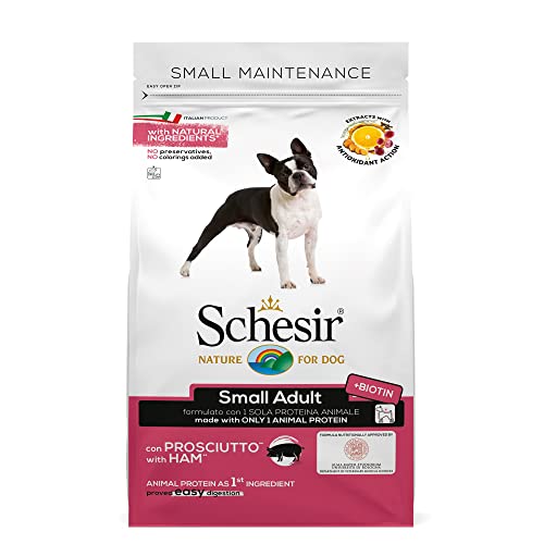 Schesir - Alimento de Mantenimiento para Perros pequeños,Sabor jamónKg2.