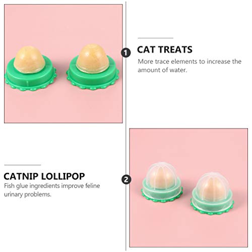 Scicalife Bola de Hierba Gatera Bocadillos para Gatos Golosinas para Gatos Golosinas para Gatos con Tapa Fáciles de Almacenar Ricas en Vitaminas Promueven El Agua Potable para Gatos (5