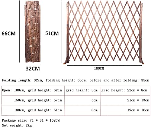 SDKFJ Vallas Valla Extensible de Madera, Valla de Seguridad para Perros, Valla de jardín retráctil para Barrera Plegable Exterior/Interior