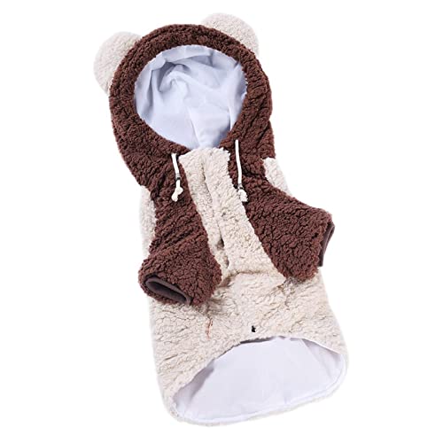 Seupeak Ropa de Perro APAT 1 UNID Cotten Cotten Dog Dog Hoodie Cute Modeling Ropa for Perros Puppy Invierno Cálido Jumpsuit Chaqueta Sudadera for Perro Suministros for Mascotas