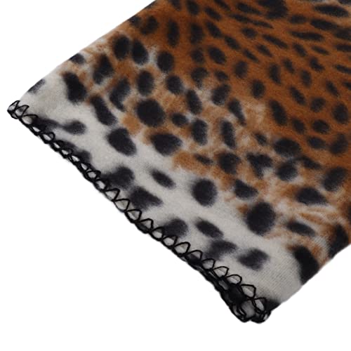 Shanrya Manta para Mascotas, Manta para Perrera Lavable a Máquina, Fácil de Limpiar Y Transportar para Perros, Gatos, Mascotas Pequeñas(Estampado de Leopardo, L)