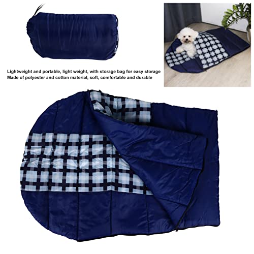 Shanrya Saco de Dormir para Cachorros, Impermeable Mantener Caliente Saco de Dormir para Perros Acampar Cableado Preciso Ligero Portátil para Senderismo para Acampar para Viajar