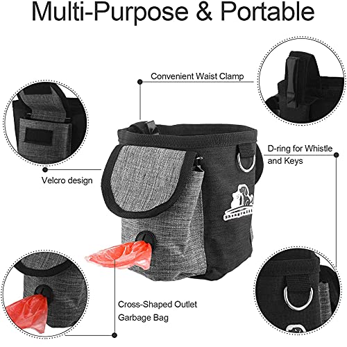 Shengruili Entrenamiento para Perros Bolsa,Perro Entrenamiento Alimentos Bolsa de Cintura,Perro Tratamiento de Cintura Bolsa,Bolsa de Comida para Perros Golosinas (Naranja)