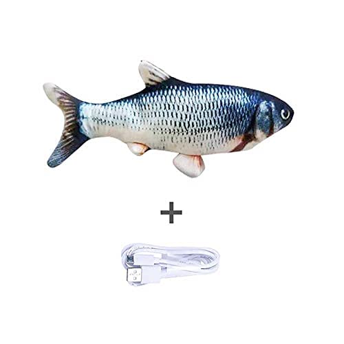 Shop-Story – FLIPPITYFISH – Juguete de pescado carpa que se mueve interactivo y bailarina inedencial para gatos y perros.