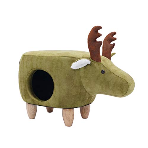 SHUTING2020 Abrigo de Perro Elk Shape Pet Stool Person Pet Dual Use es el Stool Que se Puede sentar y acariciar Villa Four Seasons Universal Pet Nest Cat House Green Ropa para Mascotas